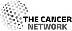 The Cancer Network logo with a globe made of connected dots to the left of the organization’s name in bold black and gray text.