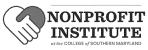 Logo of the Nonprofit Institute at the College of Southern Maryland featuring two hands shaking and bold text.